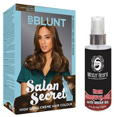 

MISTER BEARD ARGAN GROWTH HAIR OIL WITH BBLUNT LIGHT BROWN (5.32) HAIR COLOUR(Set of 2)