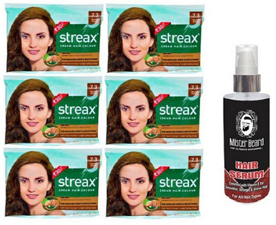 

MISTER BEARD HAIR SERUM WITH STREAX SACHET G.BLONDE PACK X 6(Set of 7)
