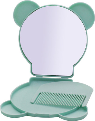 

Ear Lobe & Accessories Plastic Purse Mirror Teddi Comb(color and Designe May vary)