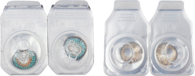 

Optify 2 Pair Zero Power Monthly Color Contact Lens (Tarquise-Honey) Monthly Contact Lens(1, Tarquise_Honey, Pack of 2)