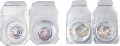 

Optify 2 Pair Zero Power Monthly Color Contact Lens (Voilet-Honey) Monthly Contact Lens(1, Voilet_Honey, Pack of 2)