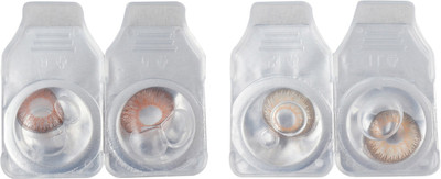 

Optify 2 Pair Zero Power Monthly Color Contact Lens (Hazel-Brown ) Monthly Contact Lens(1, Hazel_Brown, Pack of 2)