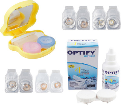 

Optify 4 Pair Zero Power Monthly Color Contact Lens (Pure Hazel-Honey-Hazel-Dark Grey) Monthly Contact Lens(1, Pure Hazel_Honey_Hazel_Dark Grey, Pack of 4)