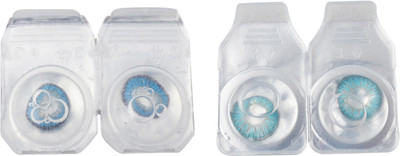 

Optify 2 Pair Zero Power Monthly Color Contact Lens (Blue-Aqua) Monthly Contact Lens(1, Blue_Aqua, Pack of 2)