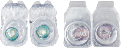 

Optify 2 Pair Zero Power Monthly Color Contact Lens (Tarquise-Voilet ) Monthly Contact Lens(1, Tarquise_Voilet, Pack of 2)