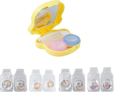 

Optify 4 Pair Zero Power Monthly Color Contact Lens (Pure Hazel-Honey-Hazel-Pink) Monthly Contact Lens(1, Pure Hazel_Honey_Hazel_Pink, Pack of 4)