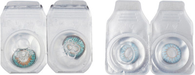 

Optify 2 Pair Zero Power Monthly Color Contact Lens (Tarquise-Sky Blue ) Monthly Contact Lens(1, Tarquise_Sky Blue, Pack of 2)
