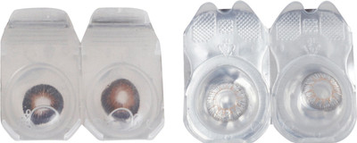 

Optify 2 Pair Zero Power Monthly Color Contact Lens (Brown-Grey) Monthly Contact Lens(1, Brown_Grey, Pack of 2)