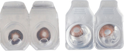 

Optify 2 Pair Zero Power Monthly Color Contact Lens (Brown-Hazel) Monthly Contact Lens(1, Brown_Hazel, Pack of 2)