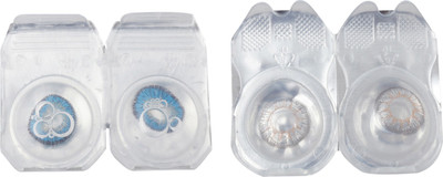 

Optify 2 Pair Zero Power Monthly Color Contact Lens (Blue-Grey ) Monthly Contact Lens(1, Blue_Grey, Pack of 2)