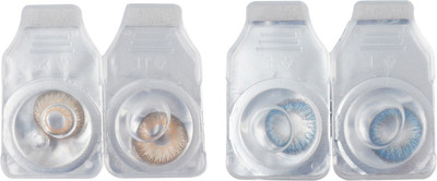 

Optify 2 Pair Zero Power Monthly Color Contact Lens (Hazel-Blue) Monthly Contact Lens(1, Hazel_Blue, Pack of 2)