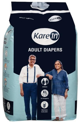 

Karein Adult Diapers, Size XL, 10 Pcs Pack, for Waist Size 50"-65" INCHES Adult Diapers - XL(10 Pieces)