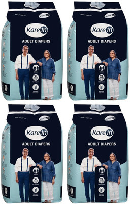 

Karein Adult Diapers, Size XL, 10 Pcs Pack, Combo of 4 Packs, for Waist Size 50"-65" INCHES,Total 40 Diapers Adult Diapers - XL(40 Pieces)
