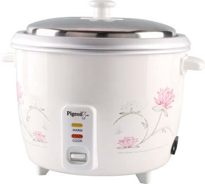 

Pigeon Blossom 1.8 Electric Rice Cooker(1.8 L, White)