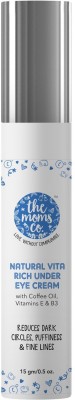 

The Moms Co. Natural Vita Rich Under Eye Cream to Reduce Dark Circles, Puffiness and Fine Lines with Chia Seed Oil, Coffee Oil, Vitamines E & B3(15 g)