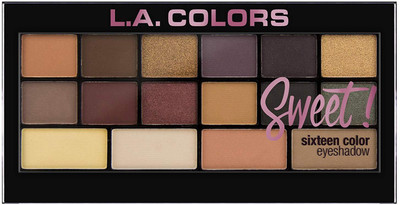 

L.A. Colors weet! 16 Color Eyeshadow Palette, Seductive, 1 Ounce_409 500 g(multicolour)