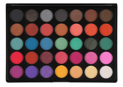 

Romantic Beauty ty Pro 35 Colors Eyeshadow Palette Eye Shadow Powder Make Up Waterproof Cosmetics(E301)_138 500 g(multicolour)