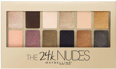

Maybelline New York keup The 24K Nudes Eyeshadow Palette, 12 Shade Shadow Palette, Gold Eyeshadow 0.34 oz_521 500 g(multicolour)