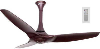 

Orient AEROQUIET PREMIUM CEILING FAN 1200 MM, ( ROASTED COFFEE WITH REMOTE) 3 Blade Ceiling Fan(ROASTED COFFEE, Pack of 1), Beige