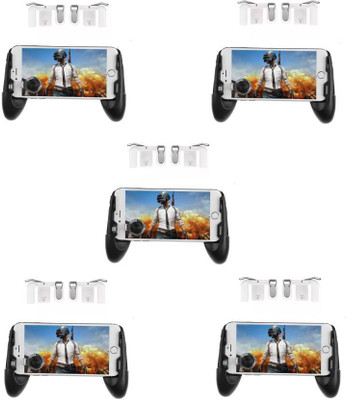 

ZACU Set of 5 3 in 1 Mobile game joystick Grip Extended Handle Game Controller Gaming Accessory Kit(Silver, For Android, iOS)
