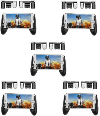 

ZACU Set of 5 3 in 1 Mobile game joystick Grip Extended Handle Game Controller Sucker Gamepad Gaming Accessory Kit(Black, For Android, iOS)