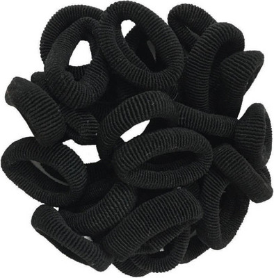 

Shopjamke Pack of 100 Black hair rubber bands Head Band(Black)