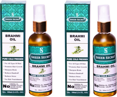 

SHEER SECRET BRAHMI OIL (100% PURE COLD PRESSED OIL) Hair Oil(200 ml)