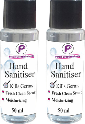 

Purple Essentionaturals Hand Sanitizer 50 ml pack of 2(50 ml, Bottle, Pack of 2)