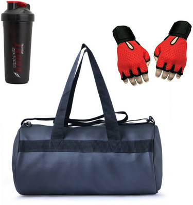 

Vellora High Quality Gym Bag And Gym Glove With Thunder Boost Shaker Wrist Support Combo Gym & Fitness Kit