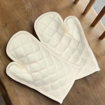 

Lushomes White Cotton Kitchen Linen Set(Pack of 2)