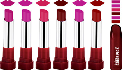 

EYEFLAX'S COLORPICK SILK TOUCH MATTE MULTICOLOR LIPSTICK COMBO 41 (PACK OF 6)(MULTICOLOR)