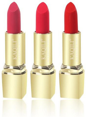 

Kaqili Waterproof Moisturizing Long-lasting Kiss proof Matte Lipstick(Pink, Red, Red shade)