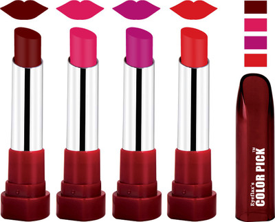 

EYEFLAX'S COLORPICK SILK TOUCH MATTE MULTICOLOR LIPSTICK COMBO 29 (PACK OF 4)(MULTICOLOR)