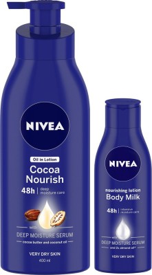 Nivea Cocoa Nourish and Body Milk Nourishing Lotion  (520 ml)