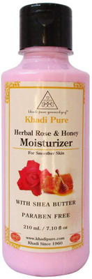 

Khadi Pure ROSE & HONEY MOISTURIZER WITH SHEABUTTER SLS-PARABEN FREE(210 ml)