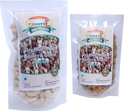 

FLUXYFROOTTR CASHEWS | YELLOW RAISINS | EACH 250 GM POUCH (PACK OF 2) Cashews, Raisins(500 g, Pouch)