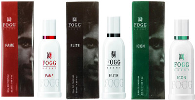 

Fogg ICON PERFUME 50ML + ELITE PERFUME 50ML + FAME PERFUME 50ML Eau de Parfum - 50 ml(For Men & Women)