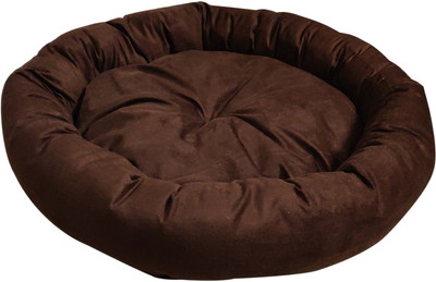 

Hiputee Ultra Soft Reversible Velvet Round Brown Dog/Cat Extra Large XL Pet Bed(Brown)