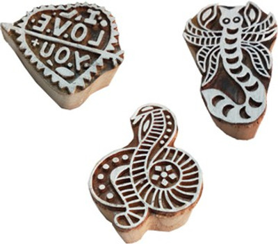 skart wooden printing blocks89 Printing Blocks(Pack of 3)