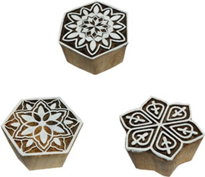 skart wooden printing blocks91 Printing Blocks(Pack of 3)