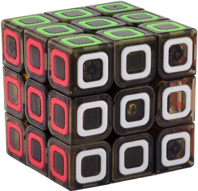 

Vibgyor Vibes Magic Rubik Cube 3X3 Stickerless Cube Puzzle (Train Your Brain, Black)(1 Pieces)