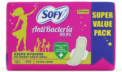 

sofy Anti-Bacteria extra long (54 pcs Pack ) Sanitary Pad