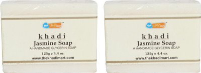 

Agile The Khadi Mart (Jasmine) Soap - (Pack of 2) - 250 gm(2 g, Pack of 2)