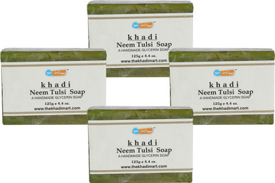 

Agile The Khadi Mart (Neem Tulsi) Soap - (Pack of 4) - 500 gm(4 g, Pack of 4)