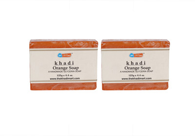 

Agile The Khadi Mart (Orange) Soap - (Pack of 2) - 250 gm(2 g, Pack of 2)