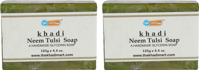 

Agile The Khadi Mart (Neem Tulsi) Soap - (Pack of 2) - 250 gm(2 g, Pack of 2)