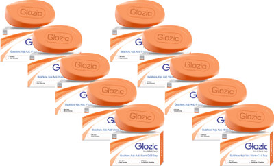 

Glozic Glutathione, Acid & Vitamin C Soap ( 10 x 75 gm )(750 g, Pack of 10)