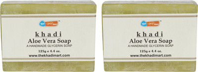 

Agile The Khadi Mart (Aloe Vera) Soap - (Pack of 2) - 250 gm(2 g, Pack of 2)