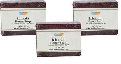 

Agile The Khadi Mart (Honey) Soap - (Pack of 3) - 375 gm(3 g, Pack of 3)