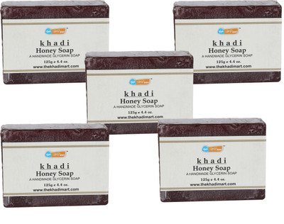 

Agile The Khadi Mart (Honey) Soap - (Pack of 5) - 625 gm(5 g, Pack of 5)